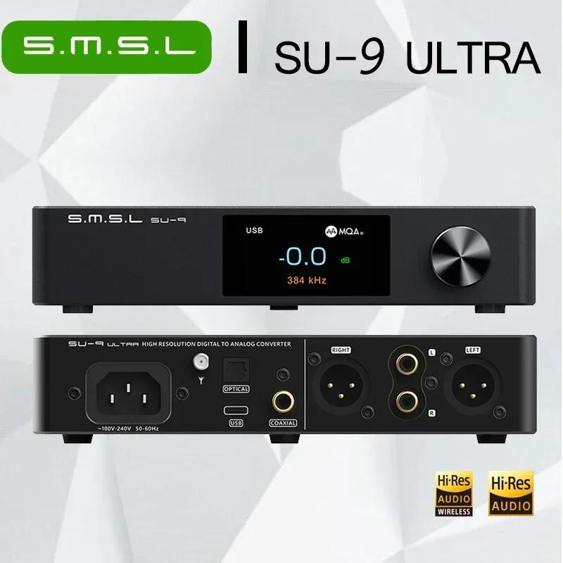 SMSL SU-9 Ʈ   ڴ, USB DAC AK4191 + AK4499EX, 32 Ʈ/768kHz, MQA 뷱  DSD512 ڵ, APTX SU9 ULTR